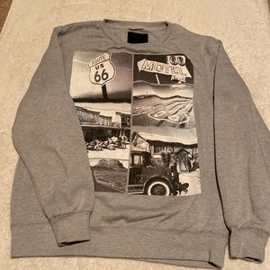 Urban heritage retro style crew neck sweater